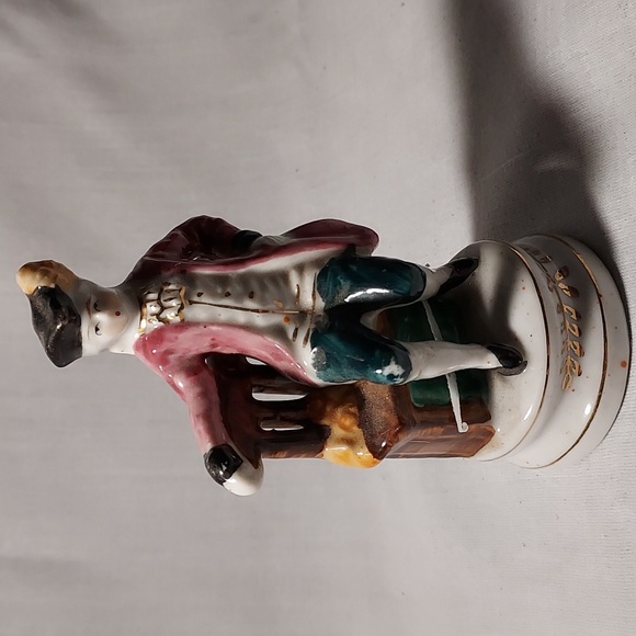 Vintage Made In Occupied Japan  Man French English Man Sitting on Bench - Picture 2 of 8